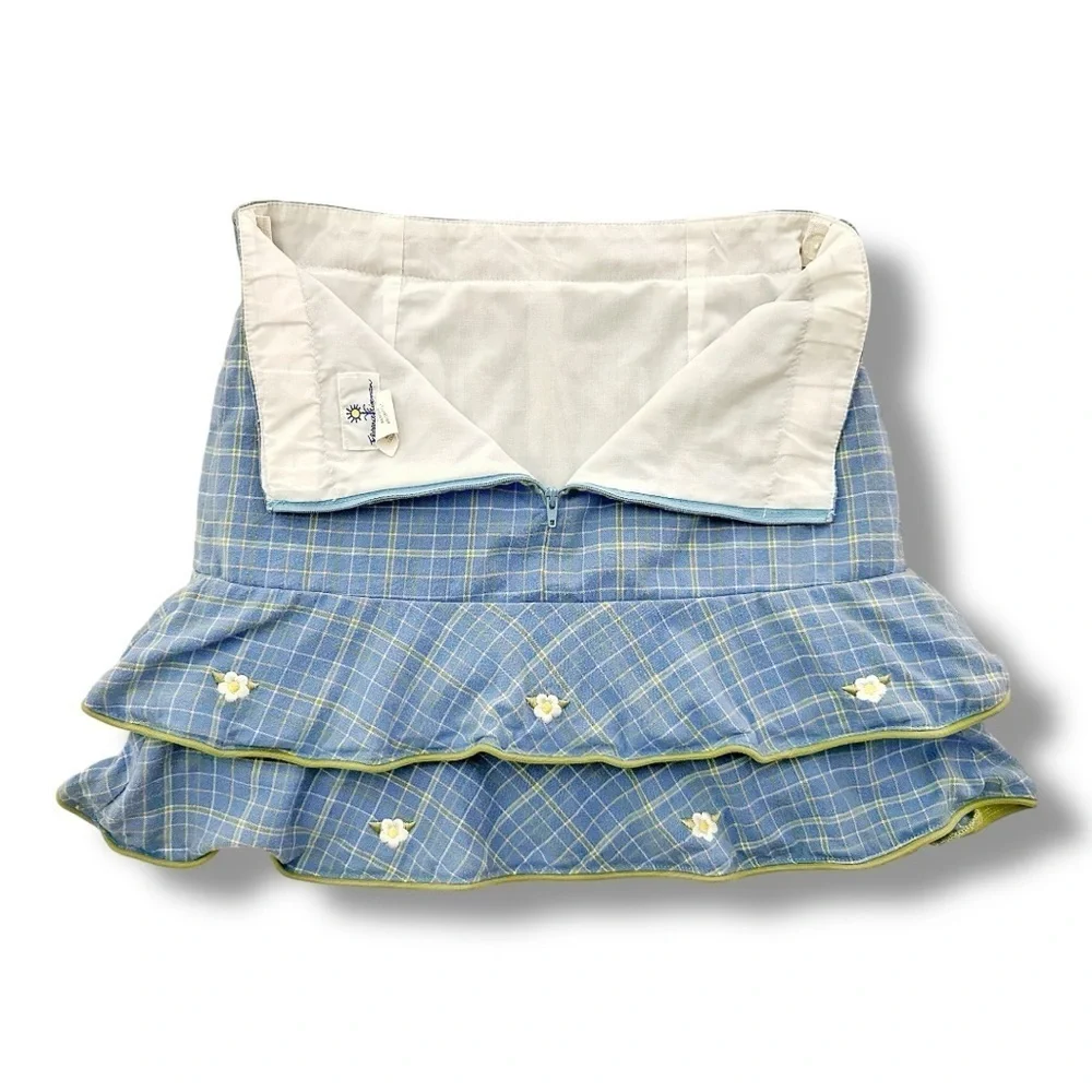 Florence Eiseman | Plaid Ruffle Fringe Skirt (10) 🌼